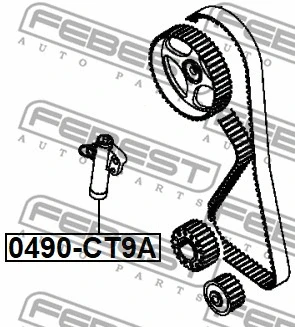 Tensioner, timing belt