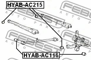 Mounting, control/trailing arm