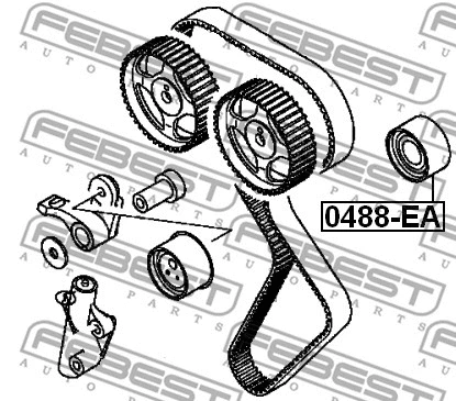 Deflection/Guide Pulley, timing belt