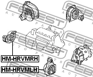 Mounting, engine