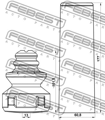 Dust Cover Kit, shock absorber