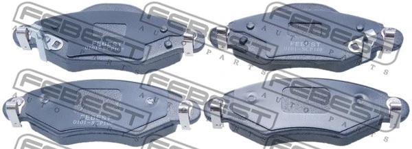 Brake Pad Set, disc brake (0101-SCP10F)