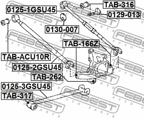 Caster Shim, axle beam
