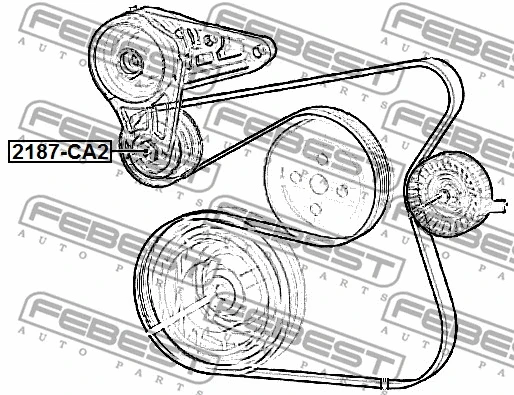 Tensioner Pulley, V-ribbed belt