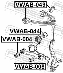 Mounting, control/trailing arm (VWAB-049)
