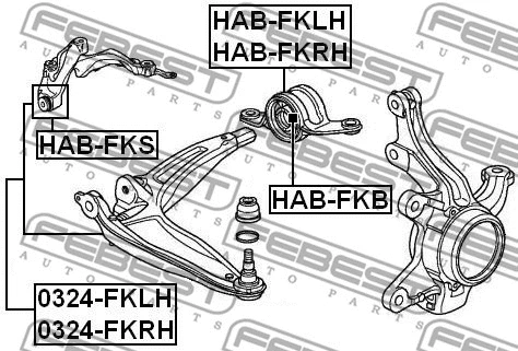 Mounting, control/trailing arm