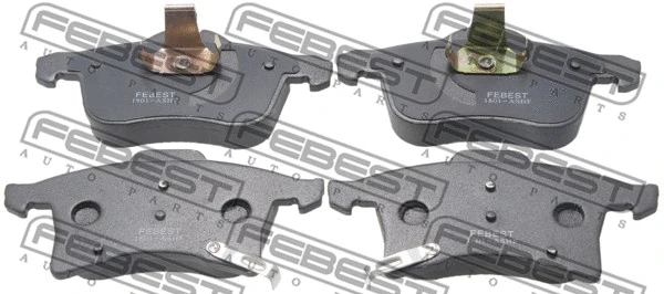 Brake Pad Set, disc brake (1801-ASHF)