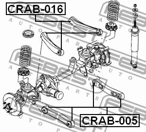 Mounting, control/trailing arm