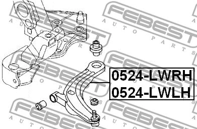 Control/Trailing Arm, wheel suspension