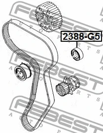 Deflection/Guide Pulley, timing belt