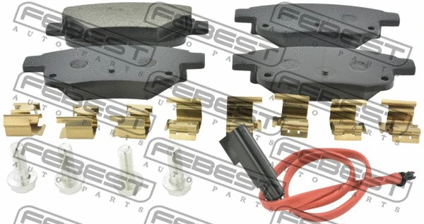 Brake Pad Set, disc brake (2101-TT9R)