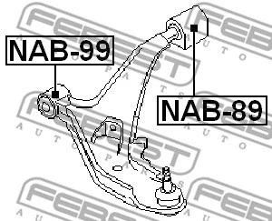Mounting, control/trailing arm