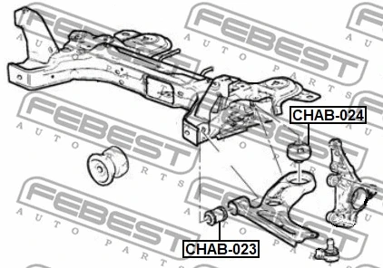 Mounting, control/trailing arm