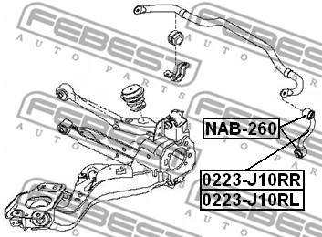 Mounting, control/trailing arm