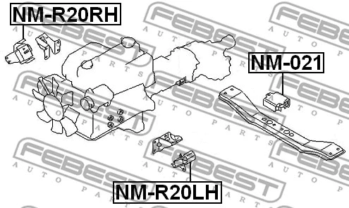 Mounting, engine