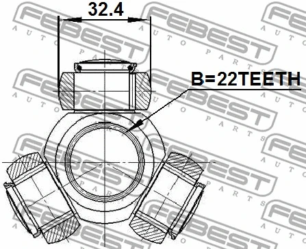 Spider Assembly, drive shaft