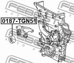 Tensioner Pulley, V-ribbed belt