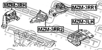 Mounting, engine