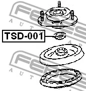 Seal, suspension strut support mount