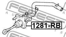 Master Cylinder, clutch (1281-RB)