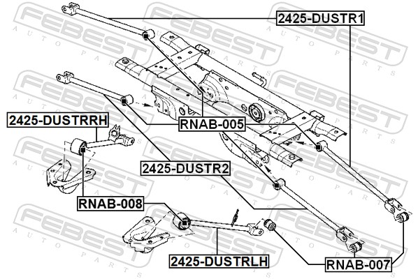 Control/Trailing Arm, wheel suspension