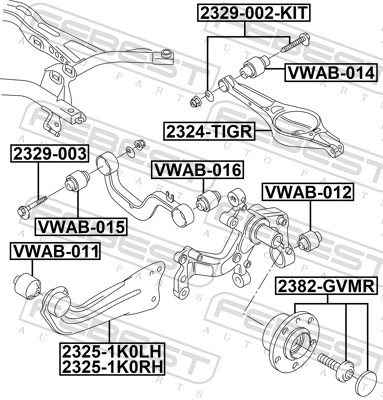 Control/Trailing Arm, wheel suspension