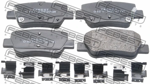Brake Pad Set, disc brake (0101-ADT270R)