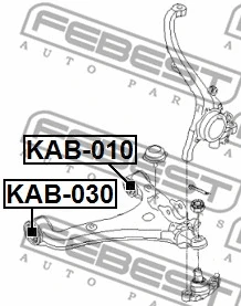 Mounting, control/trailing arm