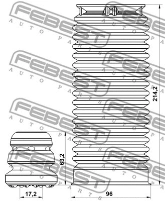 Dust Cover Kit, shock absorber