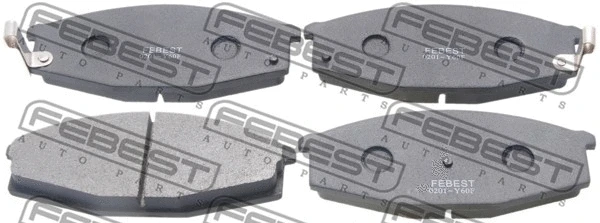 Brake Pad Set, disc brake (0201-Y60F)