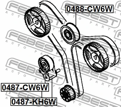 Tensioner Pulley, timing belt