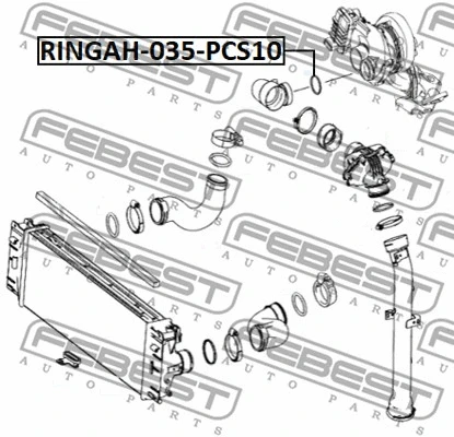 Seal Ring, charge air hose