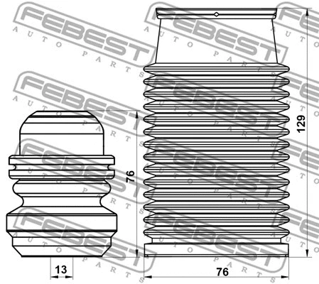 Dust Cover Kit, shock absorber