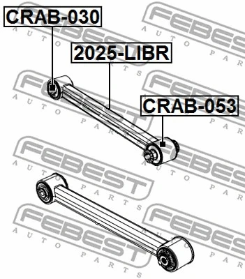 Mounting, control/trailing arm