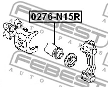 Piston, brake caliper
