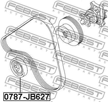 Tensioner Pulley, V-ribbed belt