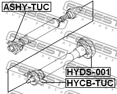 Bearing, propshaft centre bearing