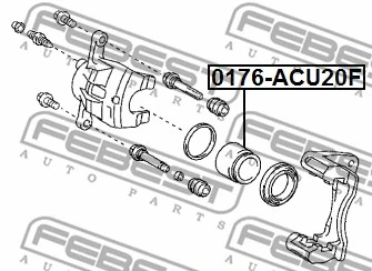 Piston, brake caliper