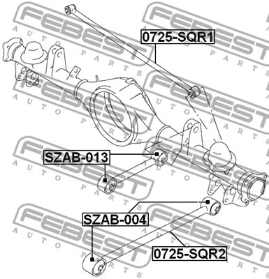 Mounting, control/trailing arm