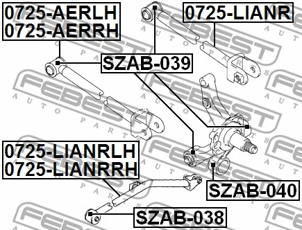 Mounting, control/trailing arm
