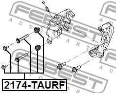 Guide Bolt, brake caliper