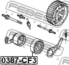 Tensioner Pulley, V-ribbed belt