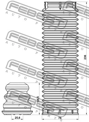 Dust Cover Kit, shock absorber