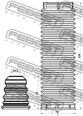 Dust Cover Kit, shock absorber