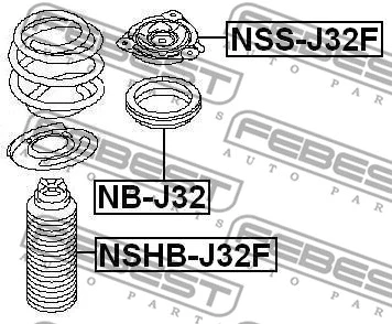 Rolling Bearing, suspension strut support mount