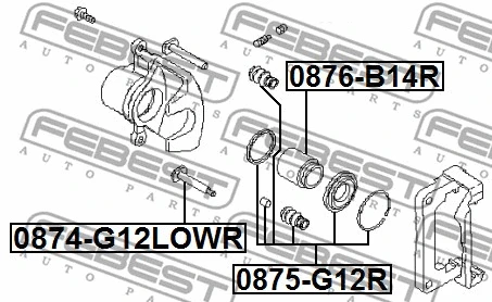 Guide Bolt, brake caliper