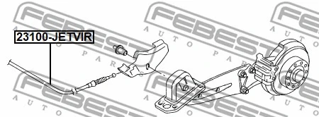 Cable Pull, parking brake (23100-JETVIR)