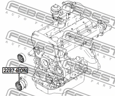 Tensioner Pulley, V-ribbed belt