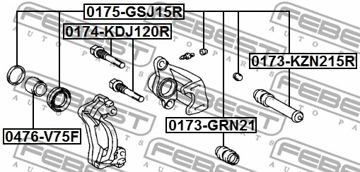 Repair Kit, brake caliper