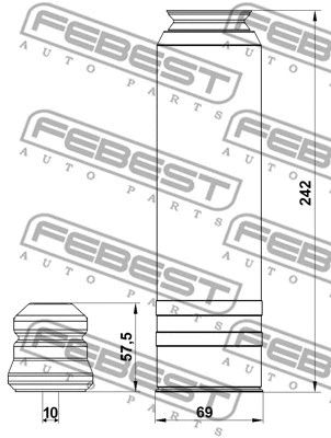 Dust Cover Kit, shock absorber